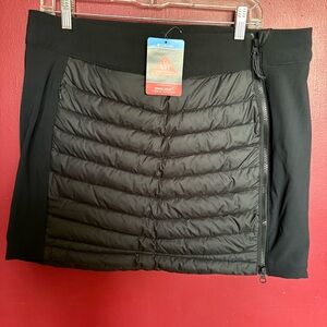 Columbia Powder Lite Insulated Puffer SKIRT 16 Black Omni-Heat Apres Ski NWT